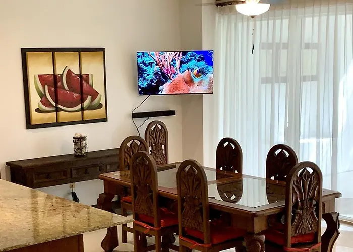 Apartment Palmar 1c - Ocean Front - Garden Level Cozumel